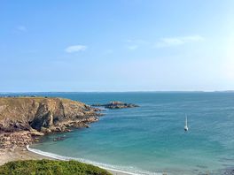 The beach below the campsite