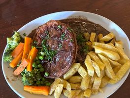 Food in the restaurant superb