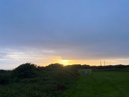 Sunset at site
