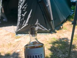 Serbian rakija made her way to italy, and to this most amazing lake and camp!