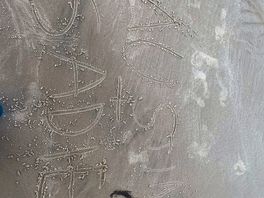 Sand at overstrand beach when the tide was out