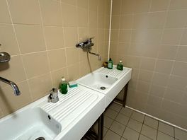 Umywalki do mycia naczyń z płynami.