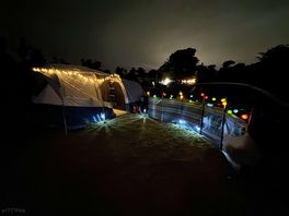 It’s ok to jazz your tent up with solar lights no one judges