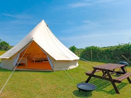 Bell tent exterior