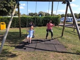 Fun on the swings