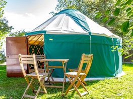 The super deluxe two person yurt