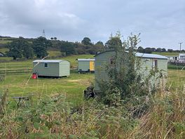 Shepherds hut field next to our campsite