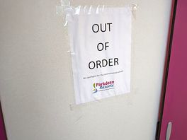 Showers out of order