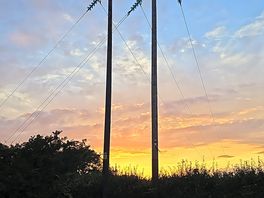 Overhead power lines make a bit of noise