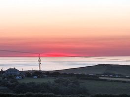 Sunset over the atlantic