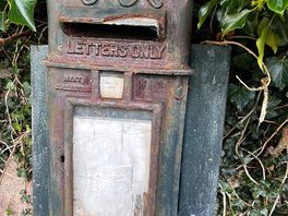 Vintage post box on a local walk