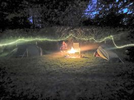 Evening firelight