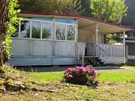 One of the static caravans