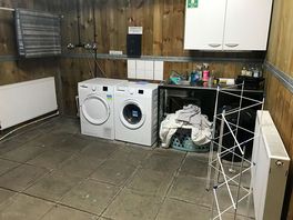 Inside the laundry/drying room