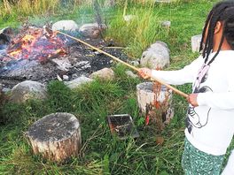 Making smores