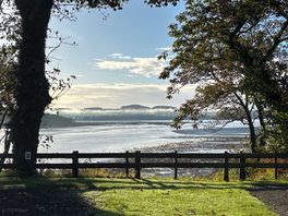 Morning view from the site as the early mist was lifting