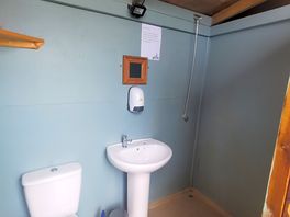 Shower and toilet