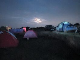 Moon and stars