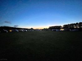 Sunset on the site