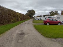 Looking down the site