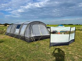 Our 6 man tent with room to play with.