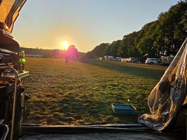 Sunset from the site