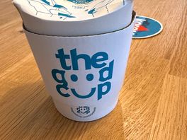 Loved the sustainable coffee cups they served