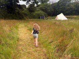 The walk to our bell tent.
