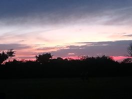 Sunset from the van