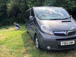 Found the perfect spot for our little van.