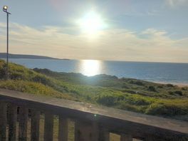 Beautiful sunset from the bistro balcony