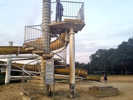 Slide into the lake