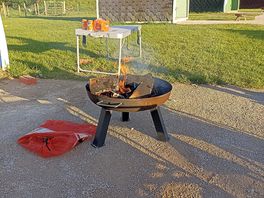 Night by the firepit.