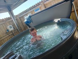 6 year old and 15 year old very happy