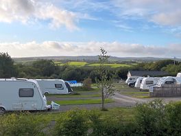 View down the site. late evening, early july.