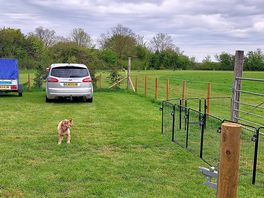 Enclosed camping pitch