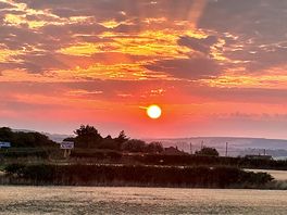 Sunset at long meadow farm