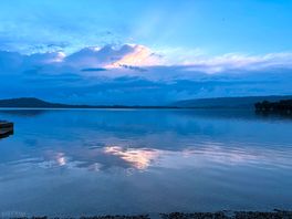 View out over the lake