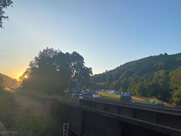 Crossing the track to knighton