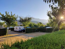 Early morning view from the pitch.