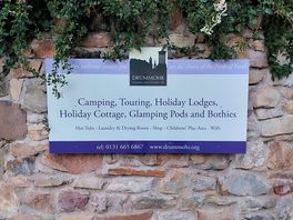 Campsite entrance sign