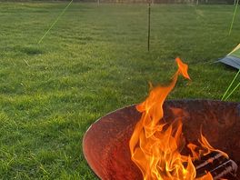 Firepit and sunset