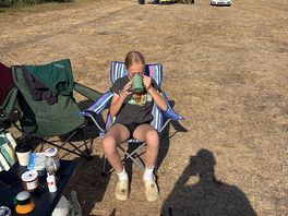 Drinking a cuppa