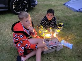 Marshmallows over the bbq. the kids loved it