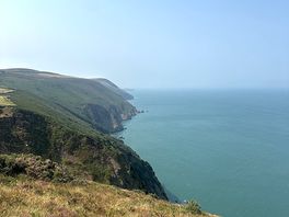 View from short costal joined next to campsite