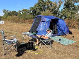 Lovely day at in nature camp site