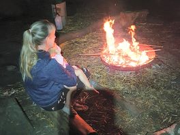 Making use of tthe fire pit. roasted marshmellows. kids loved it.