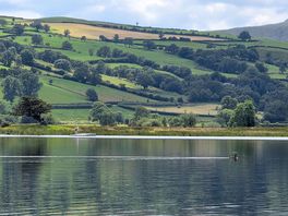 View from campsite over bala lake