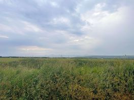 View from our caravan over to the coast