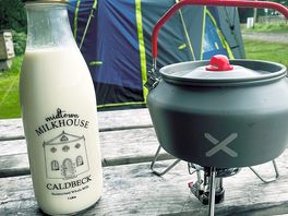 Fresh milk, picnic tables available onsite